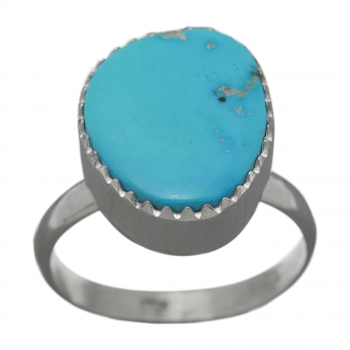 Harpo ring in turquoise and silver BA1165, Navajo