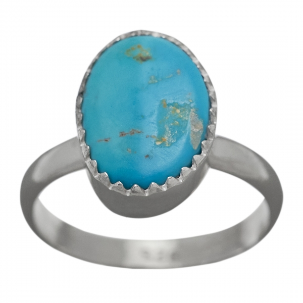 Navajo ring for women BA1171 in turquoise and silver - Harpo Paris