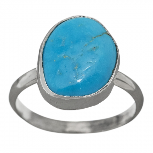 Navajo ring BA1172 in turquoise and silver - Harpo Paris