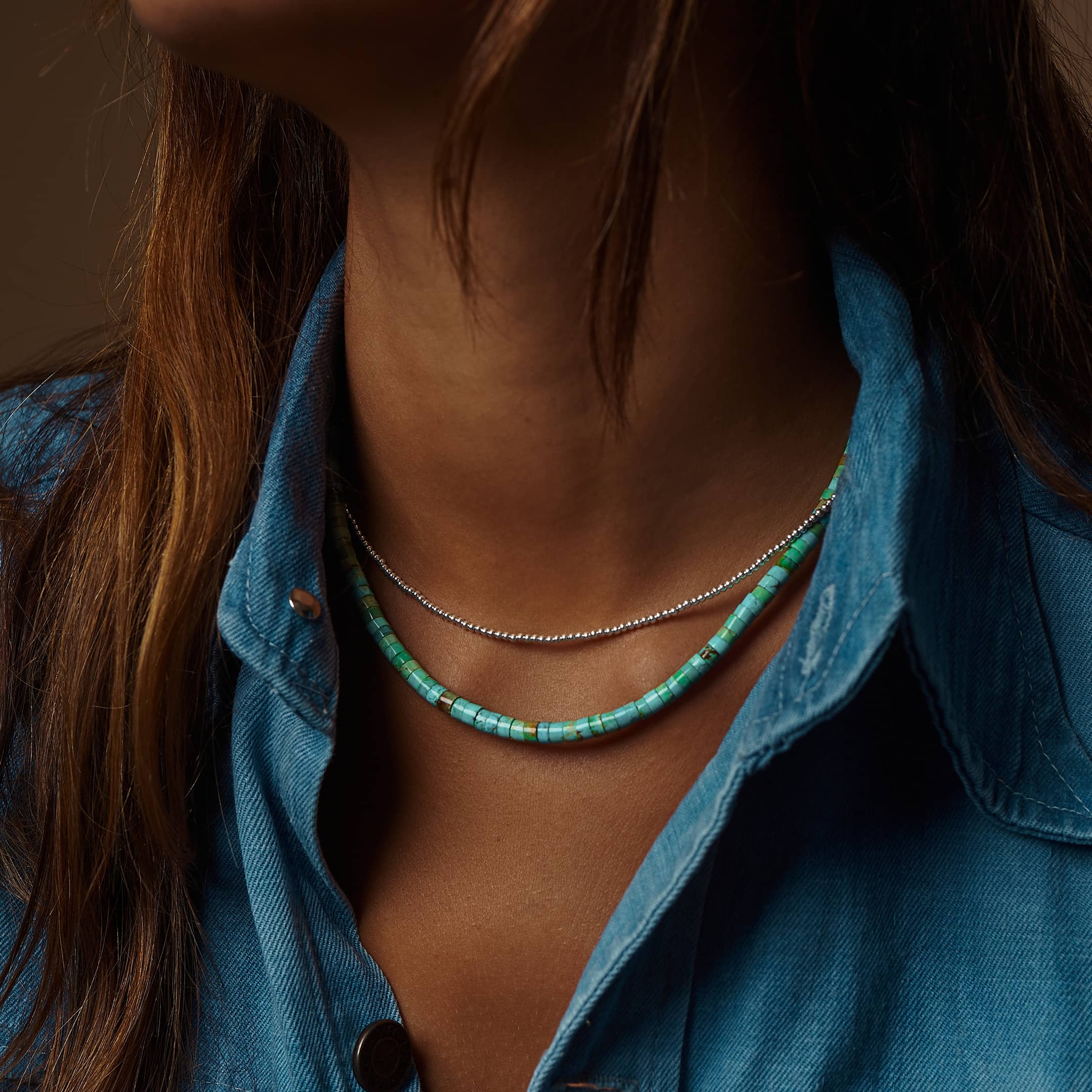 Collier boules Navajo, COw08 - Harpo Paris