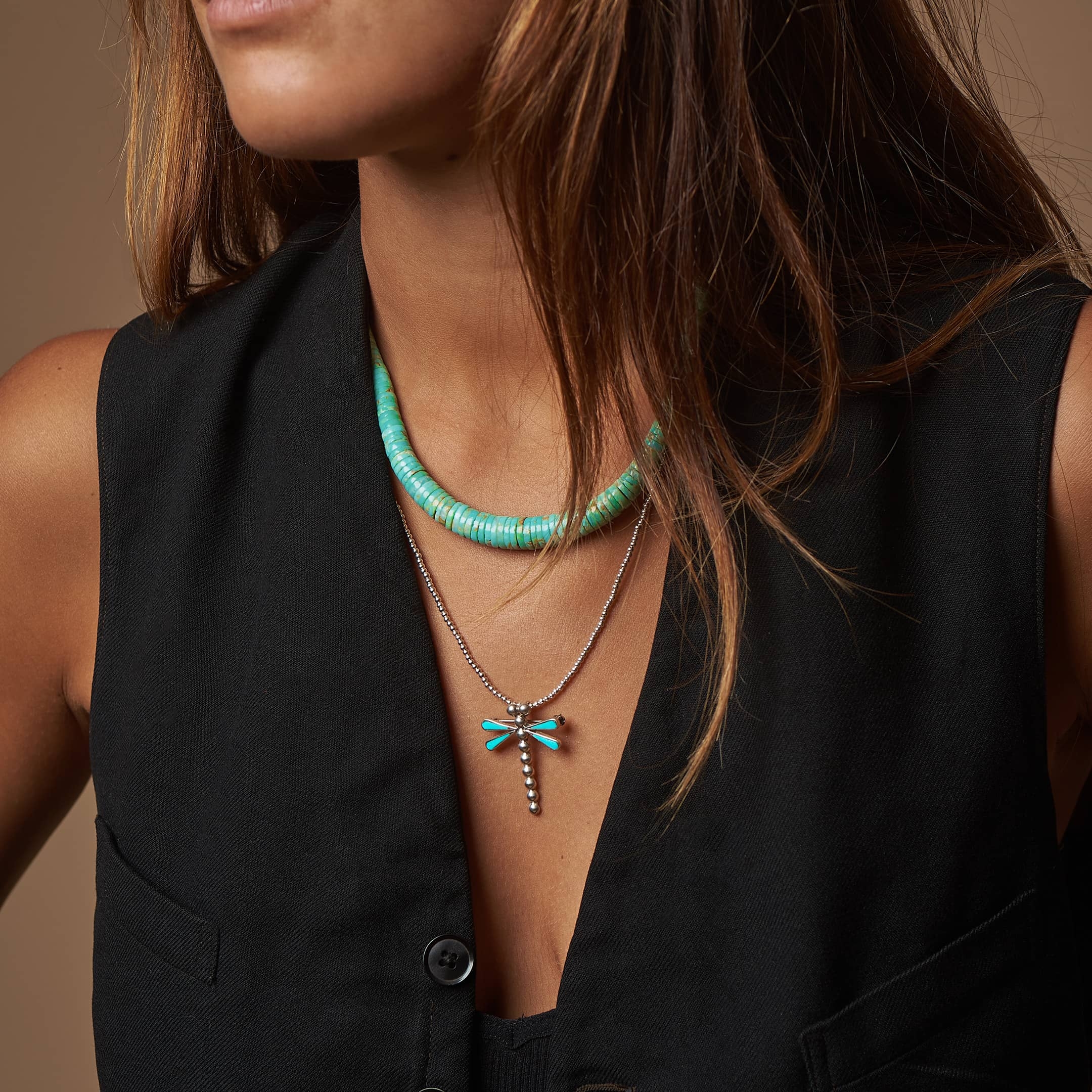 Collier boules Navajo, COw10 - Harpo Paris