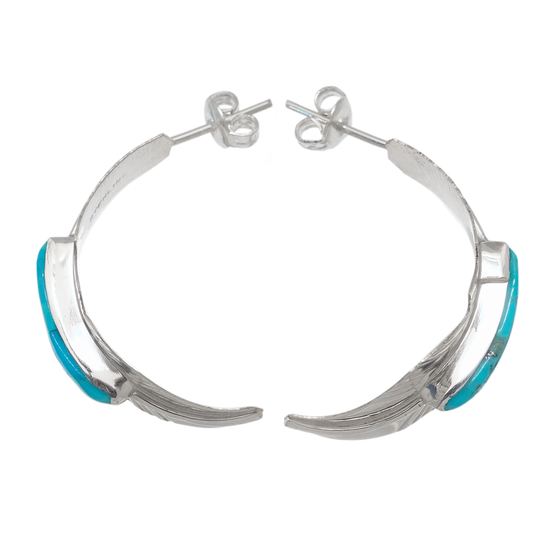 Boucles d'oreilles Plumes argent BOw81 - Harpo Paris