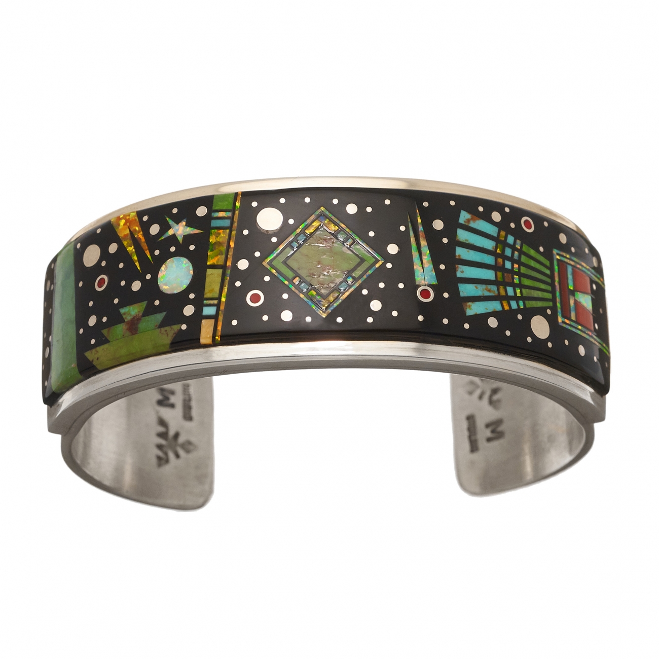 Man bracelet MIS40 in micro inlay and silver - Harpo Paris