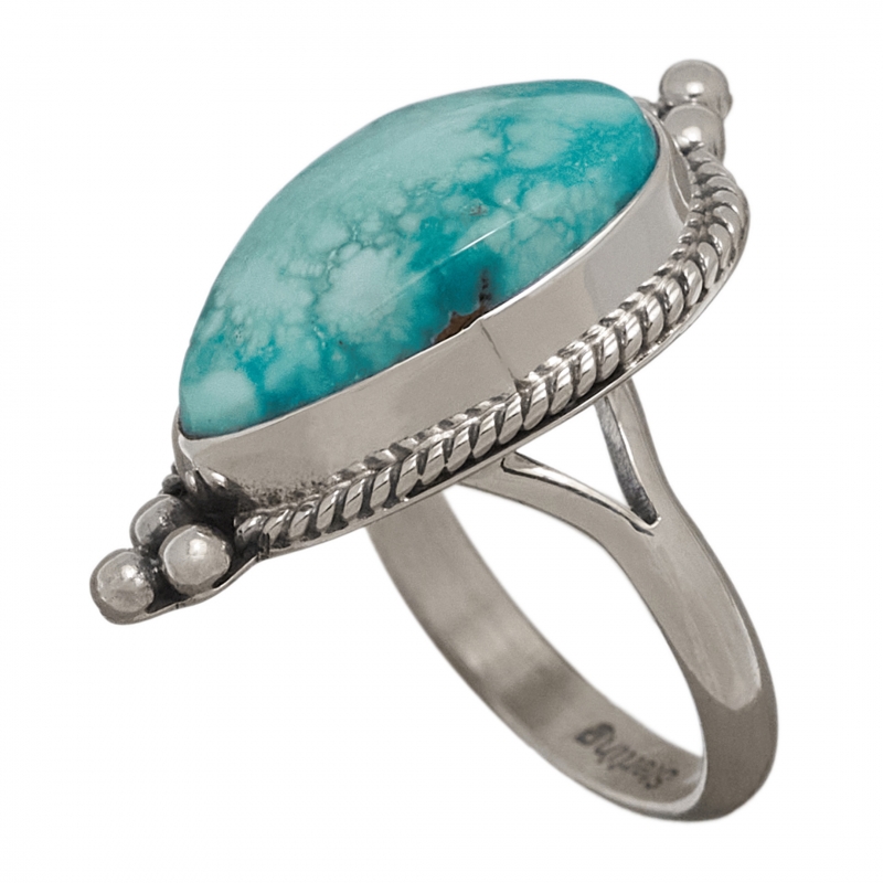 Navajo ring BA1184 for women in turquoise and silver - Harpo Paris