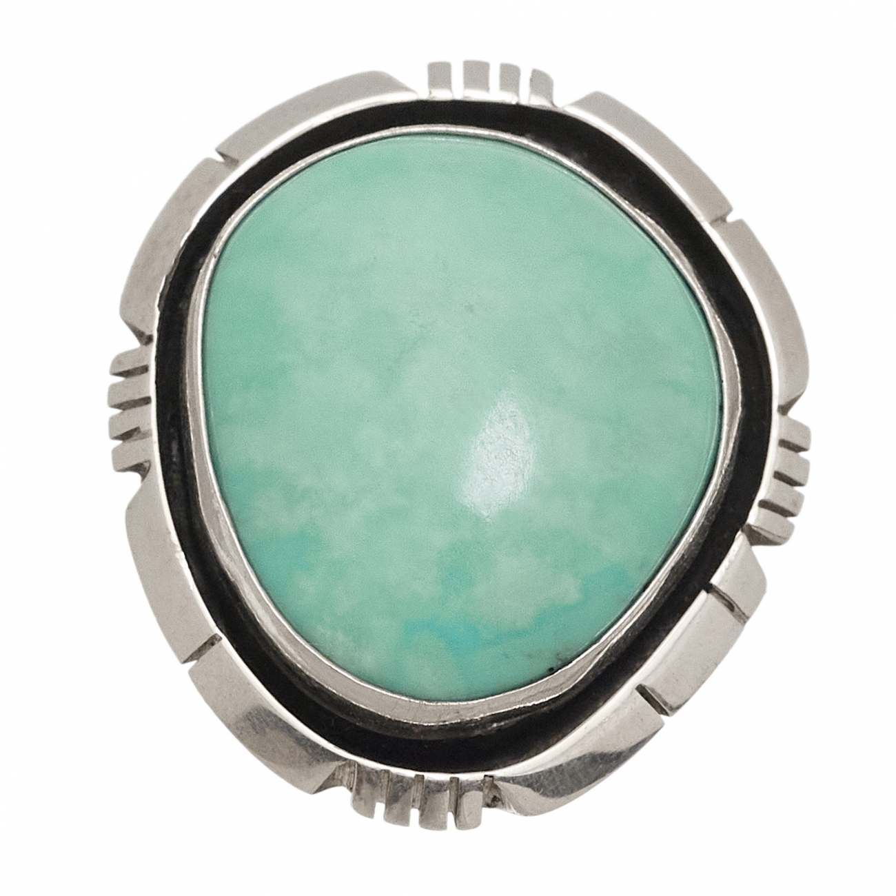 Navajo ring for men BA1230 in turquoise and silver - Harpo Paris
