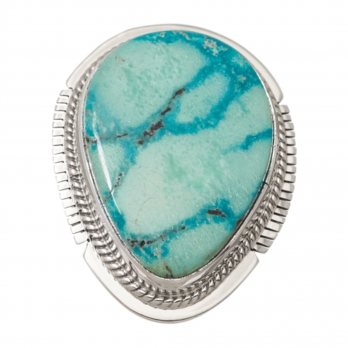 Navajo ring for women BA1236 in turquoise and silver - Harpo Paris