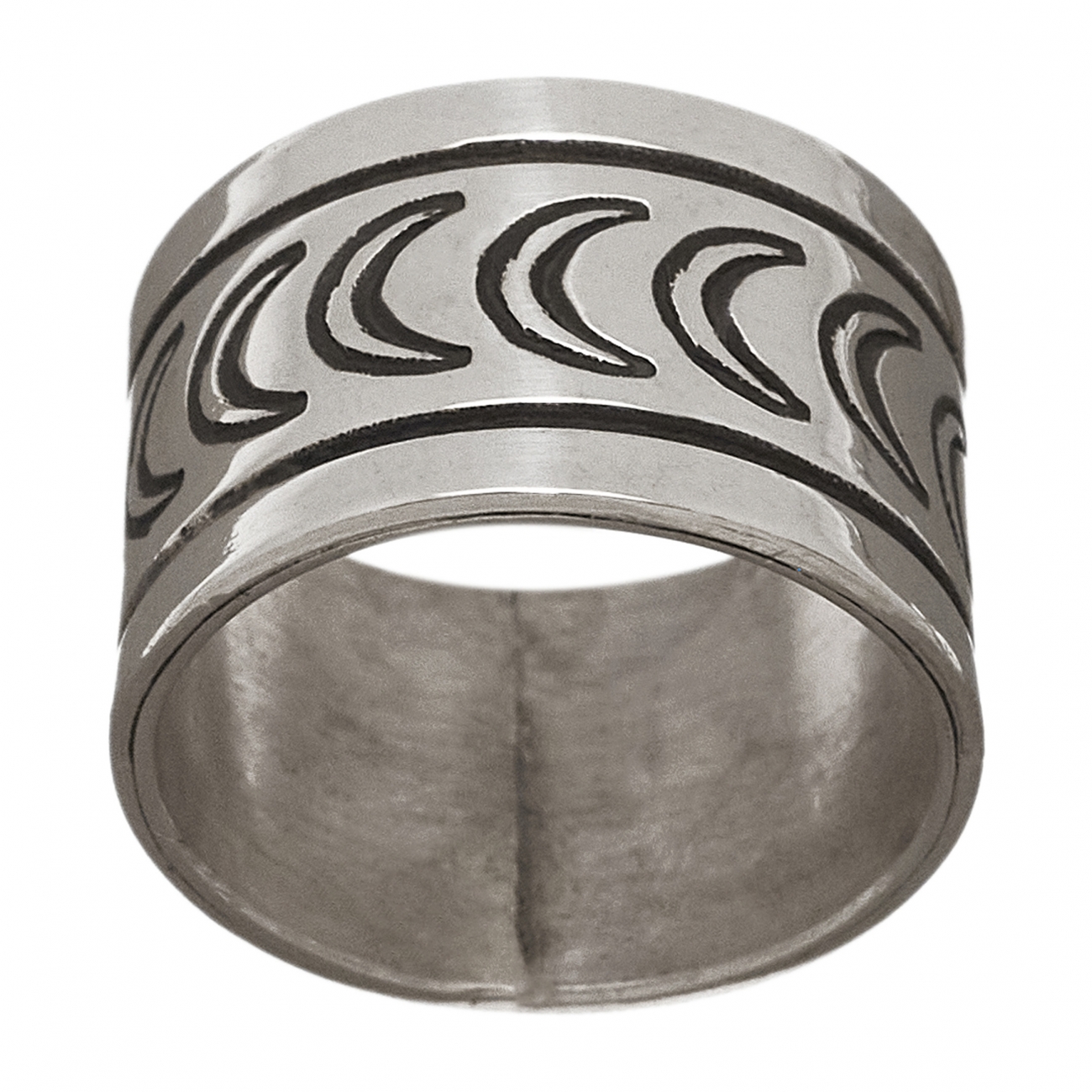 Navajo ring BA1243 in stamped silver - Harpo Paris