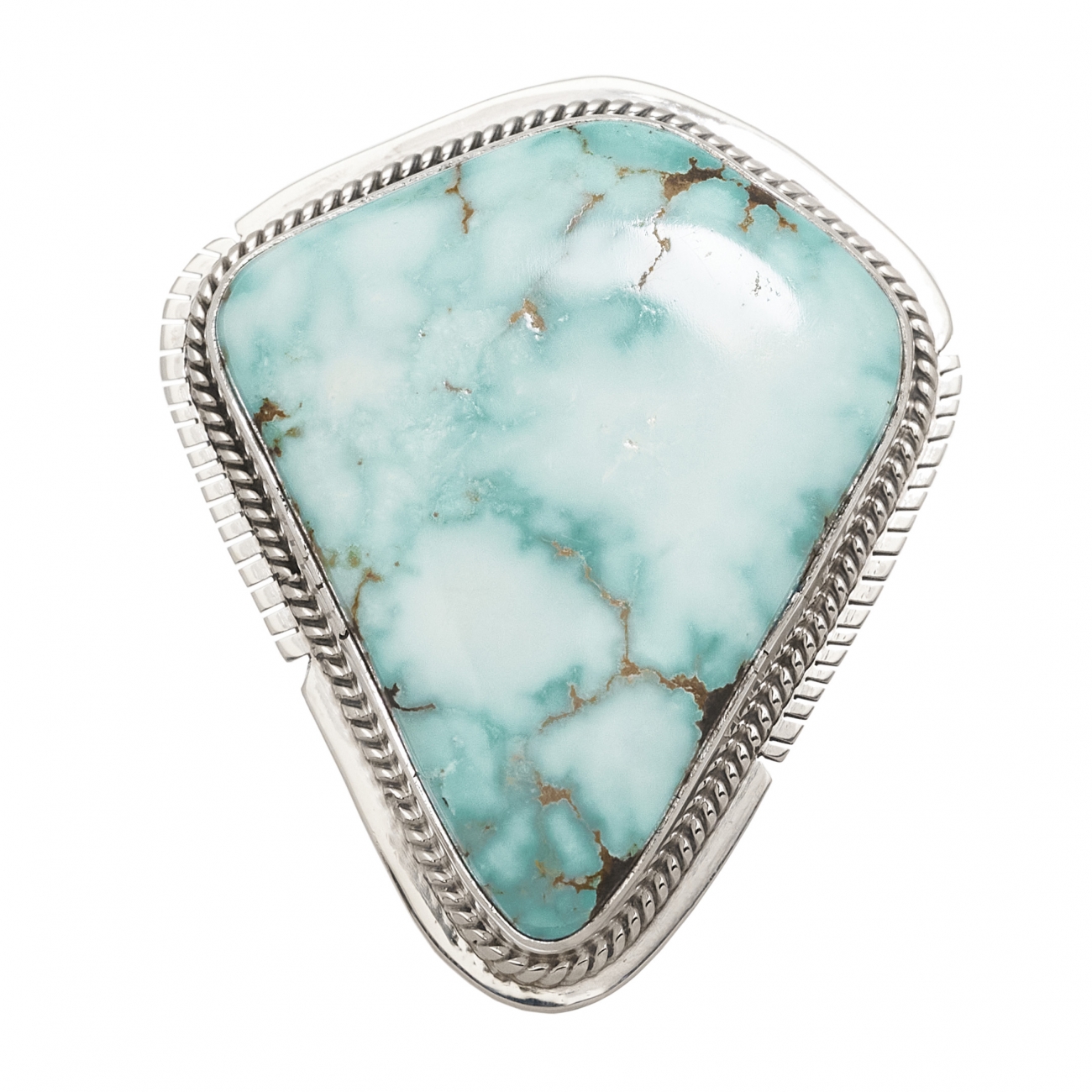 Navajo ring BA1246 in turquoise and silver - Harpo Paris