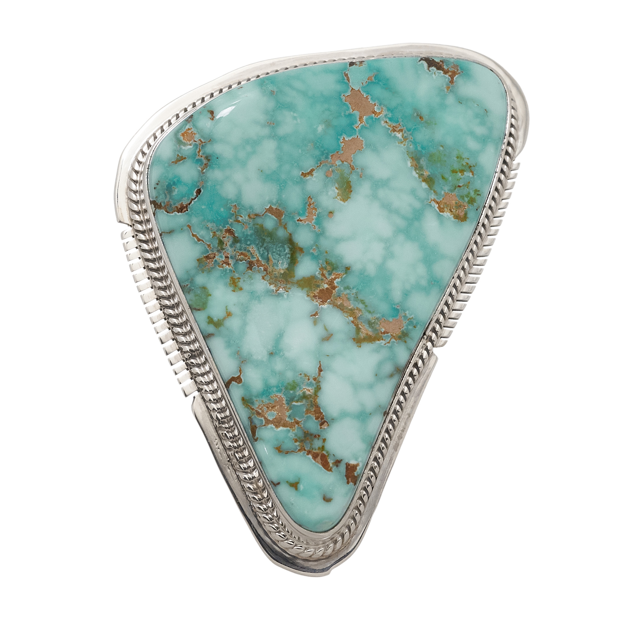 Bague Navajo pour femme BA1247 en turquoise et argent - Harpo Paris