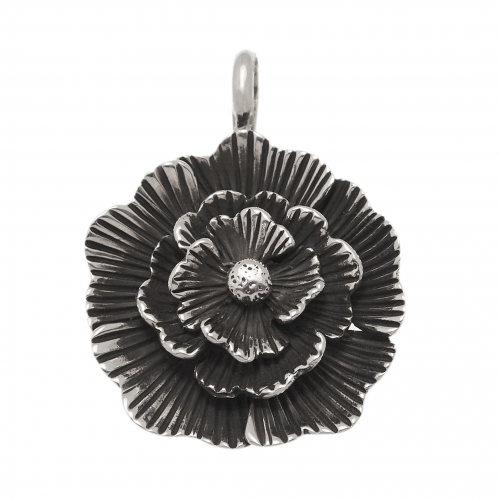 Harpo Paris pendant PE395 flower in silver