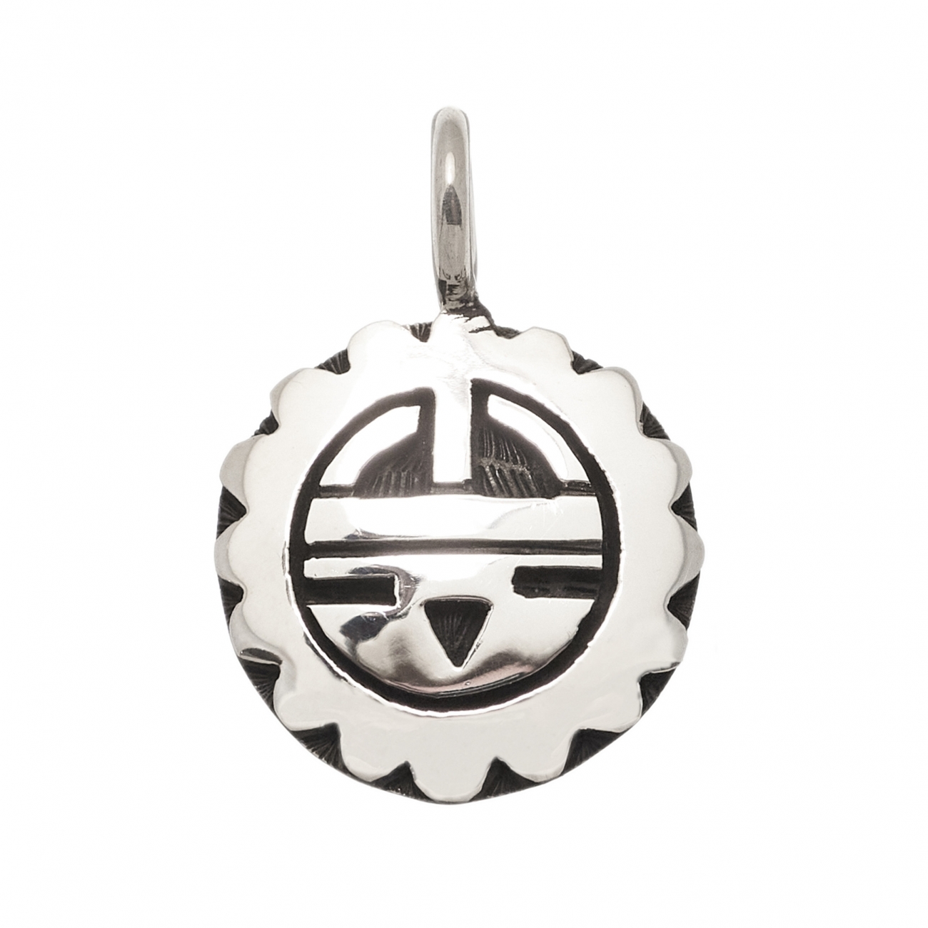 Harpo Paris pendant PE398 sunface in silver