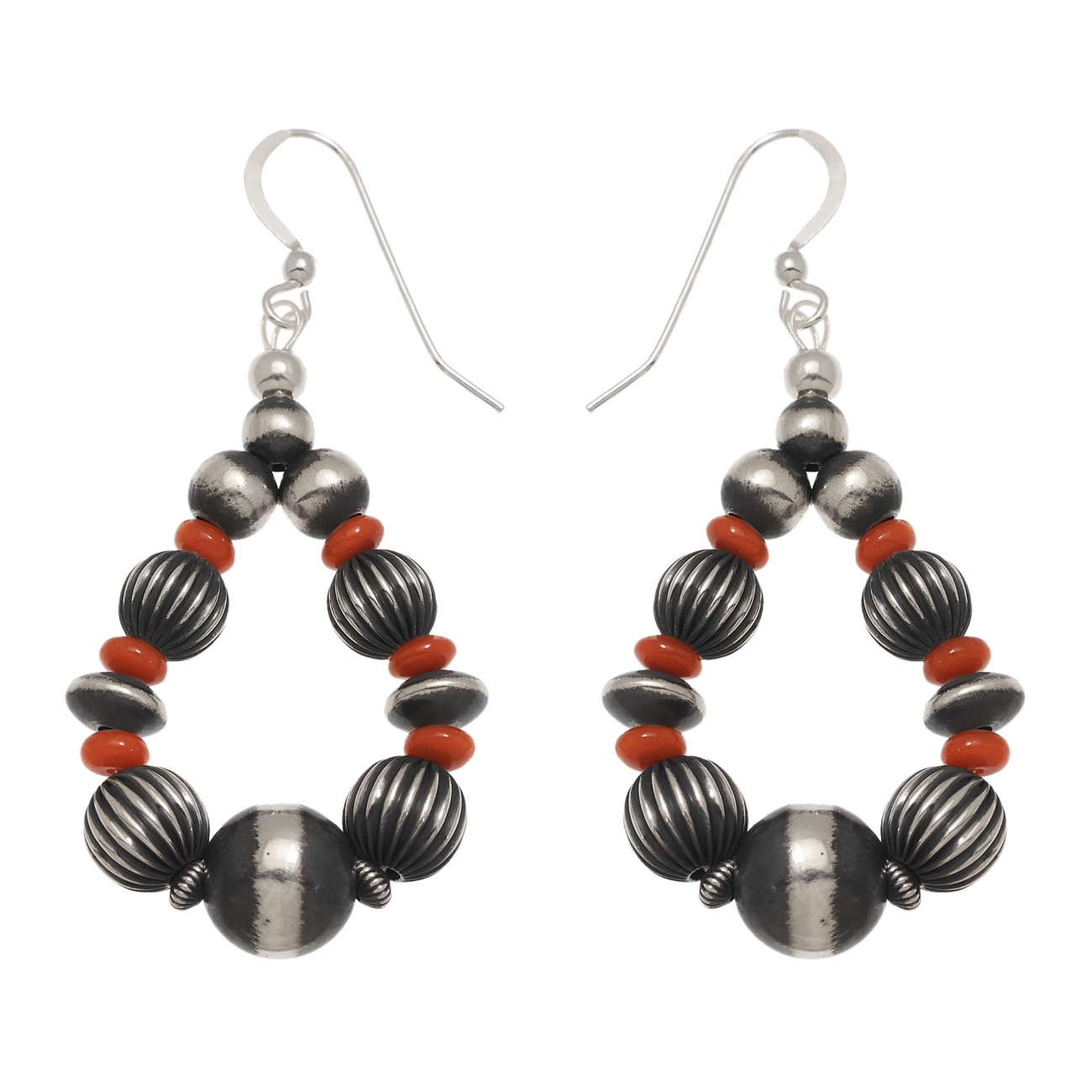 Navajo beads earrings BO338 - Harpo Paris
