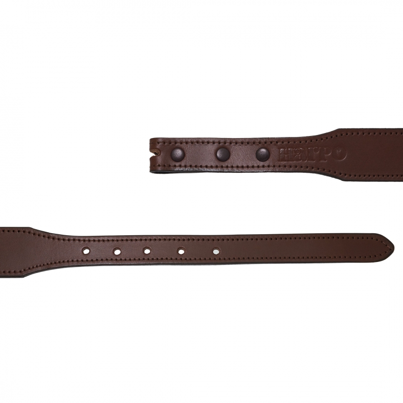 Brown leather belt CU03 - Harpo Paris