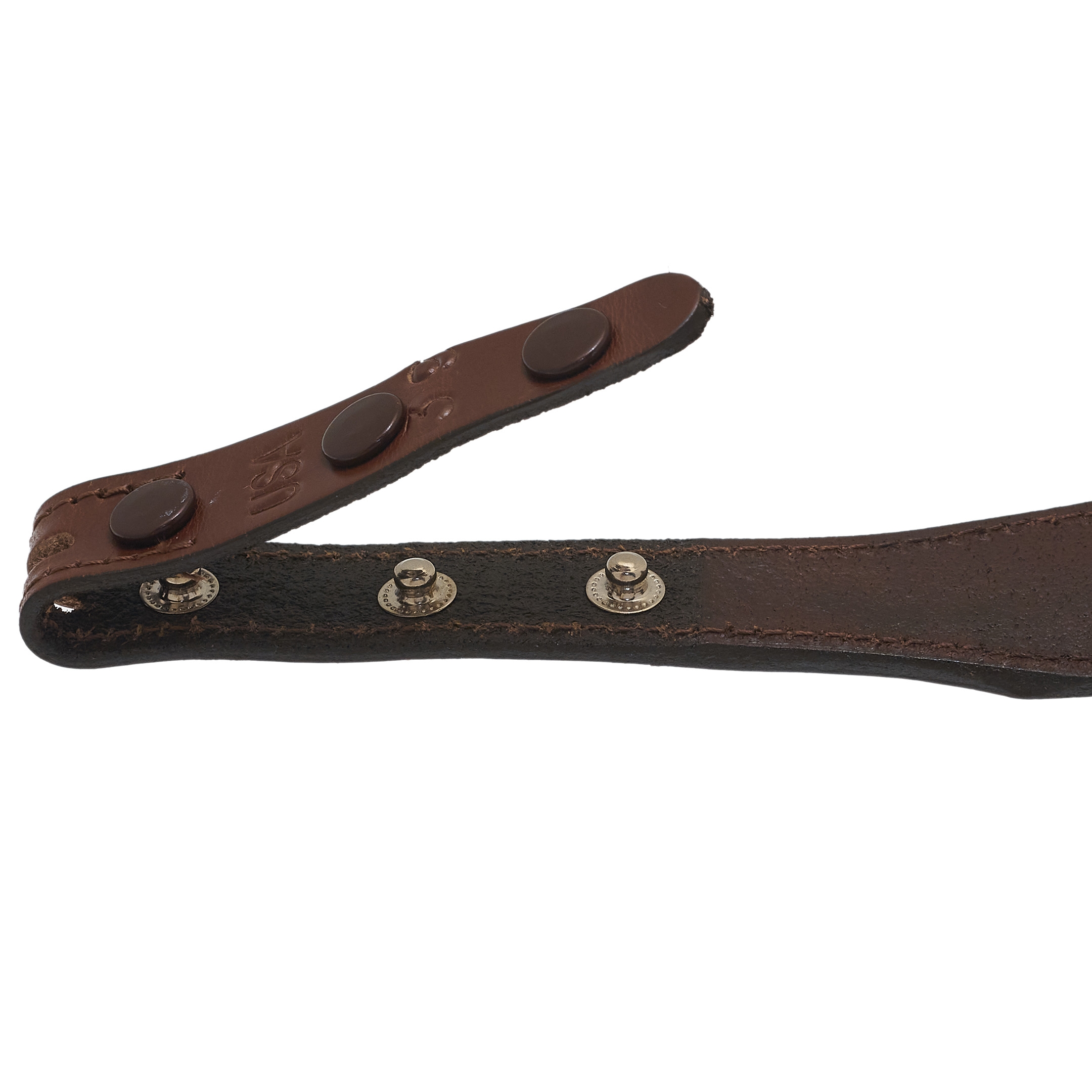 Brown leather belt CU03 - Harpo Paris