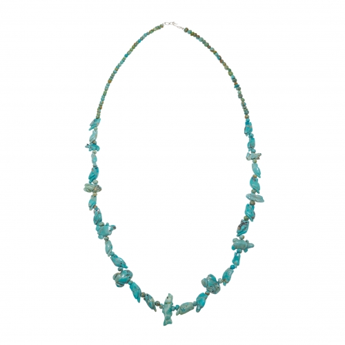 Fetish necklace COFE23 in turquoise - Harpo Paris