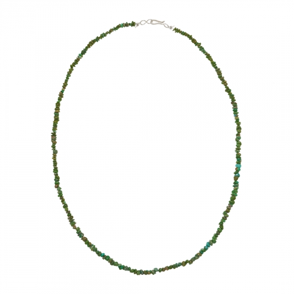 Green turquoise nuggets necklace CO200 for men and women - Harpo Paris