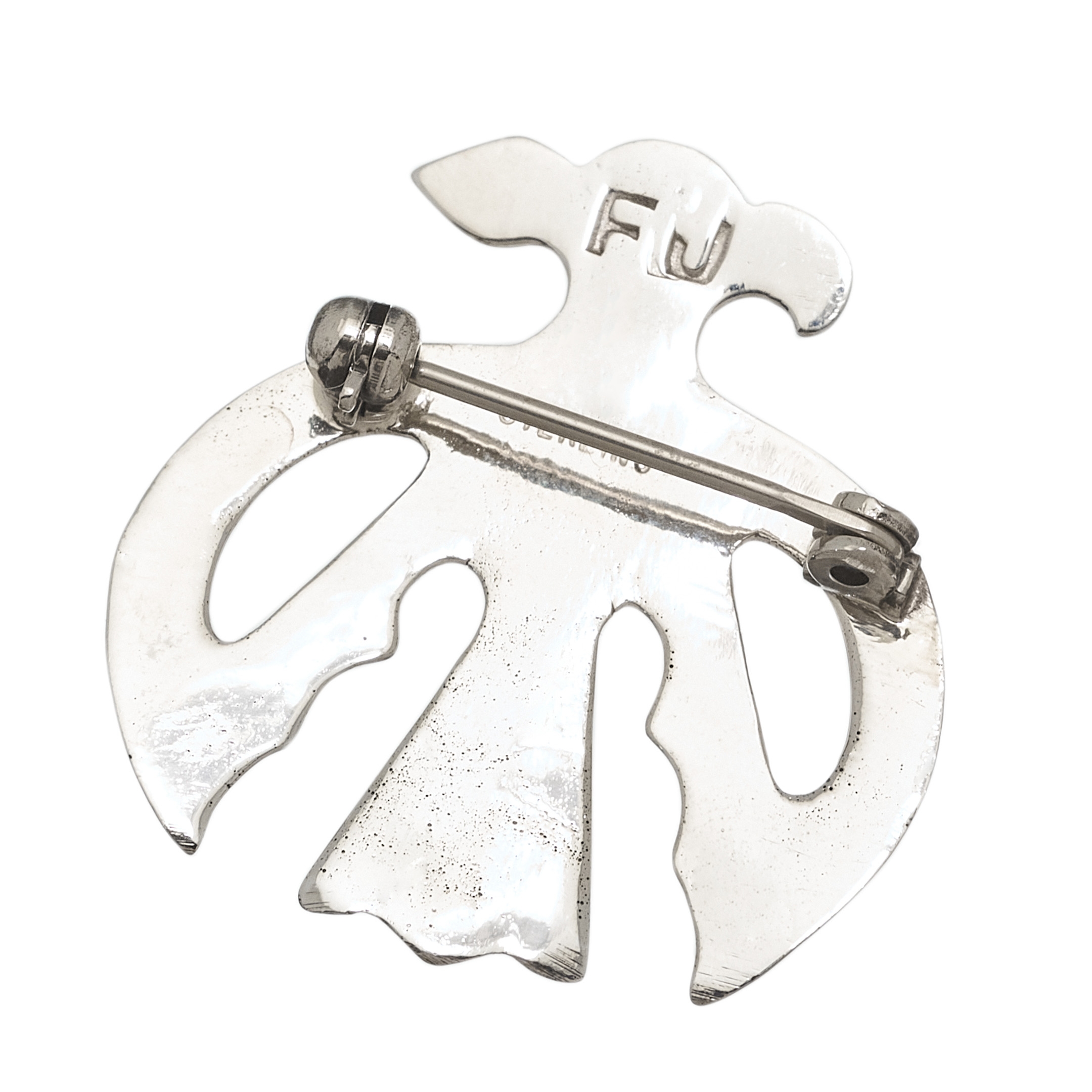 Broche Navajo BRO70 Thunderbird en argent massif - Harpo Paris