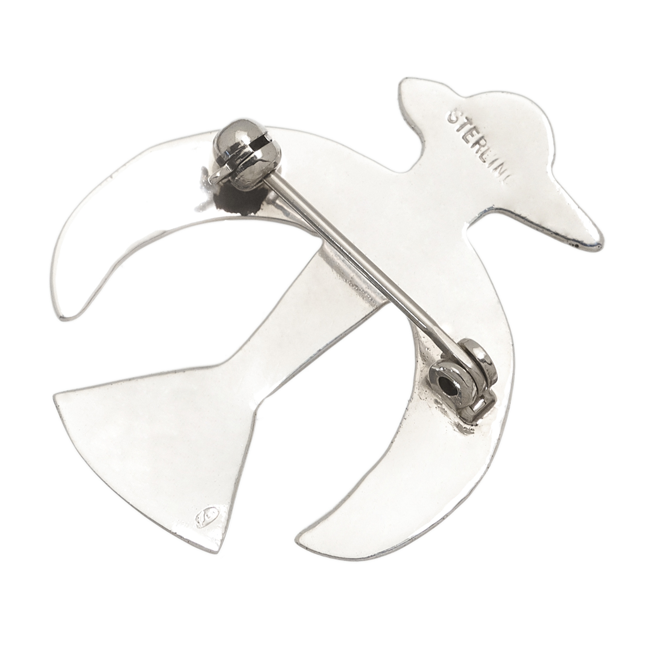 Broche Navajo BRO71 Thunderbird en argent massif - Harpo Paris