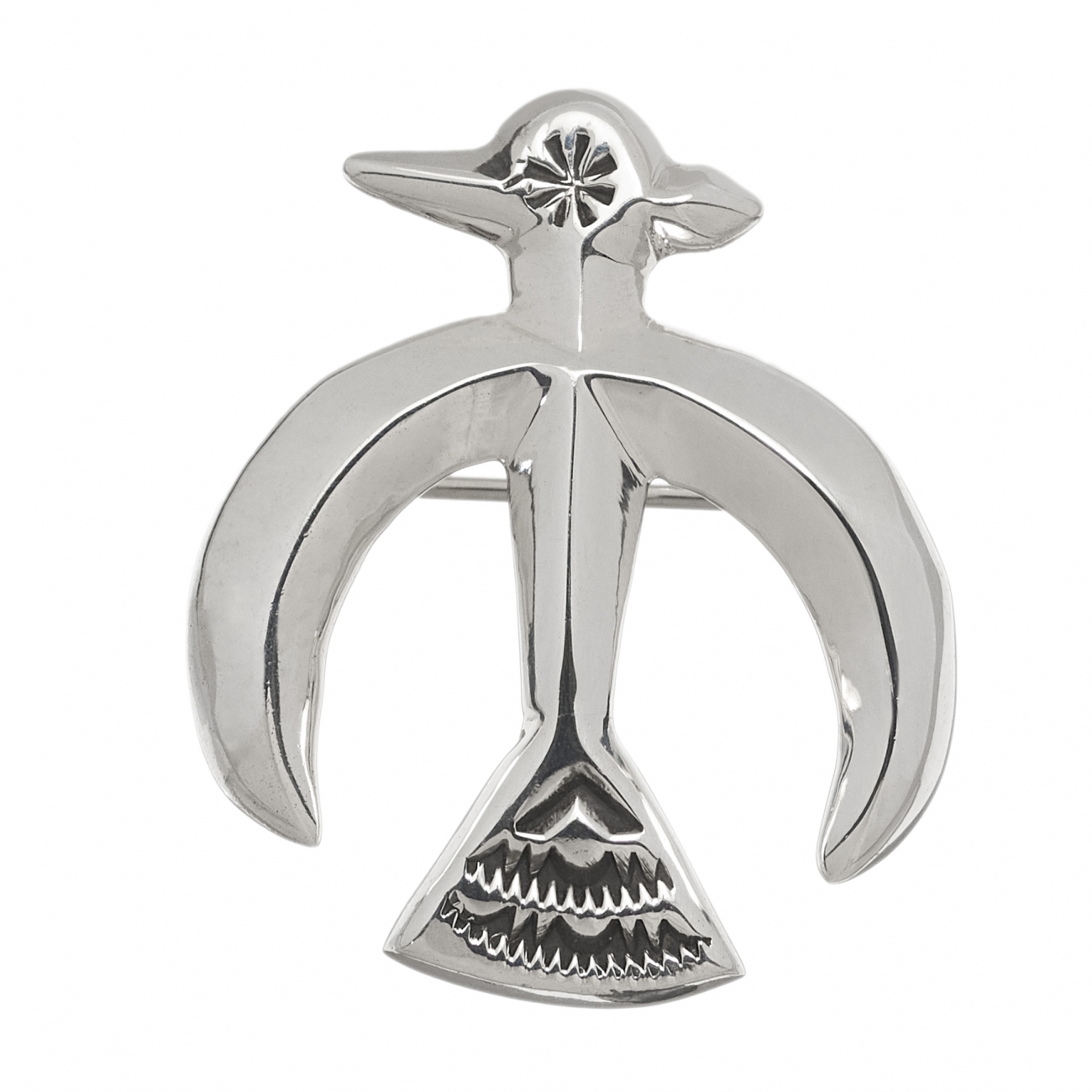 Broche Navajo en argent BRO71 Thunderbird - Harpo Paris