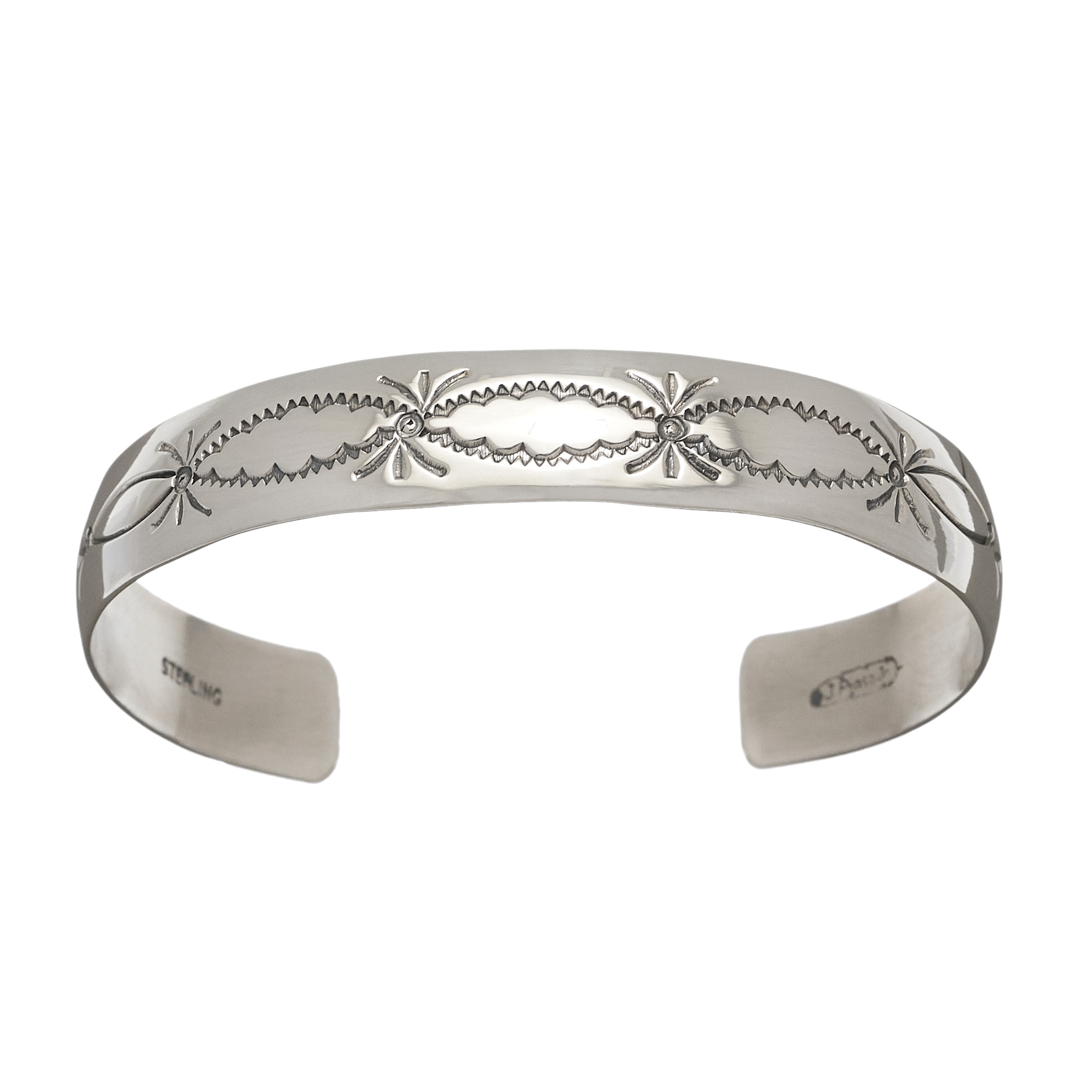 Navajo silver bracelet BR725 for women - Harpo Paris