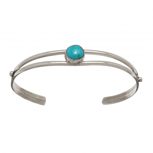 Woman bracelet BR736 in turquoise and silver - Harpo Paris