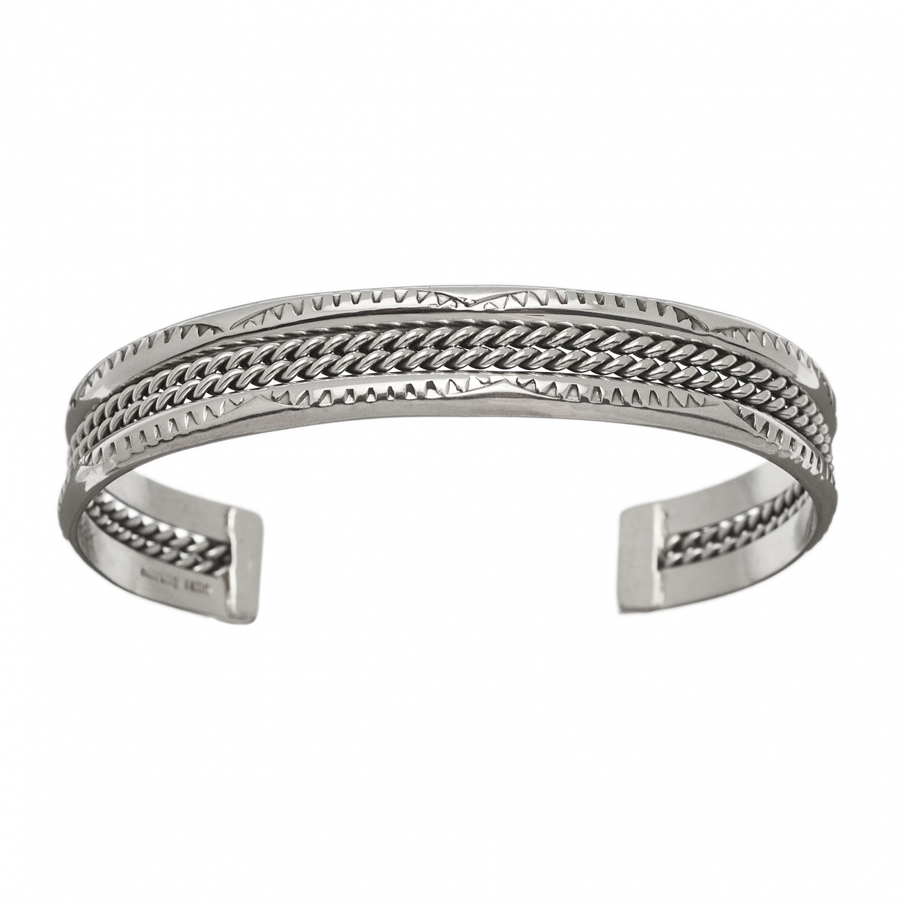 Navajo bracelet in silver BRw23 for men - Harpo Paris