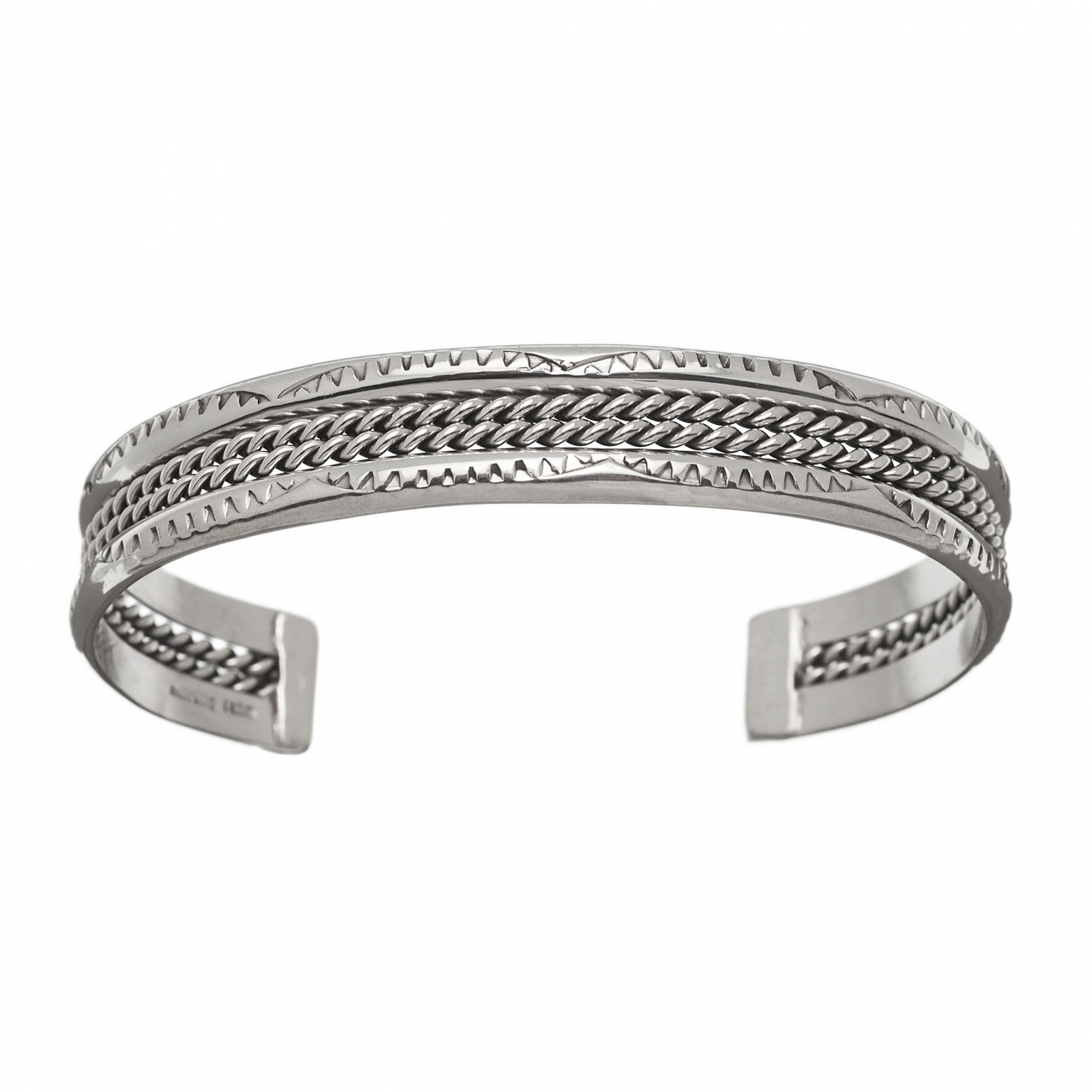 Bracelet argent navajo BRw23 pour homme - Harpo Paris