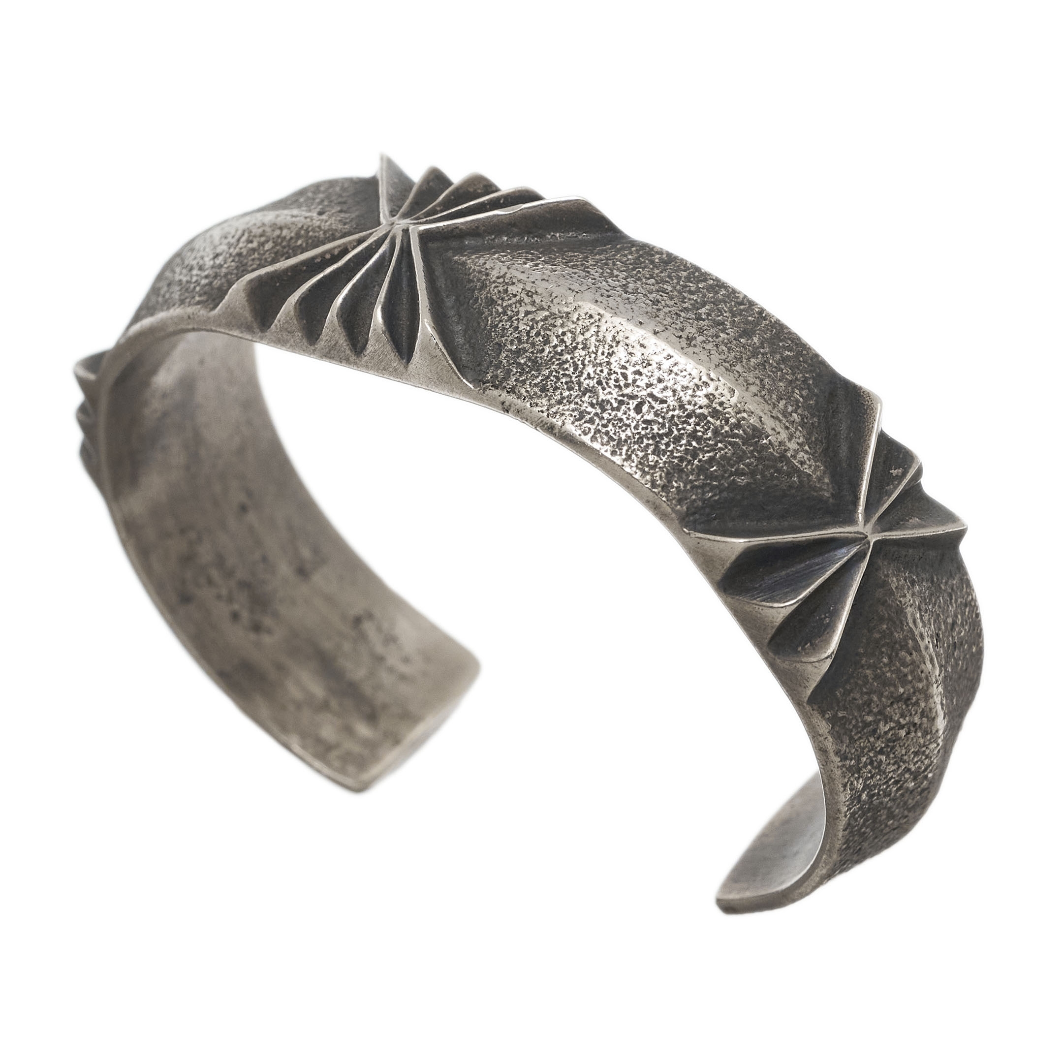 Navajo silver bracelet BR776 - Harpo Paris
