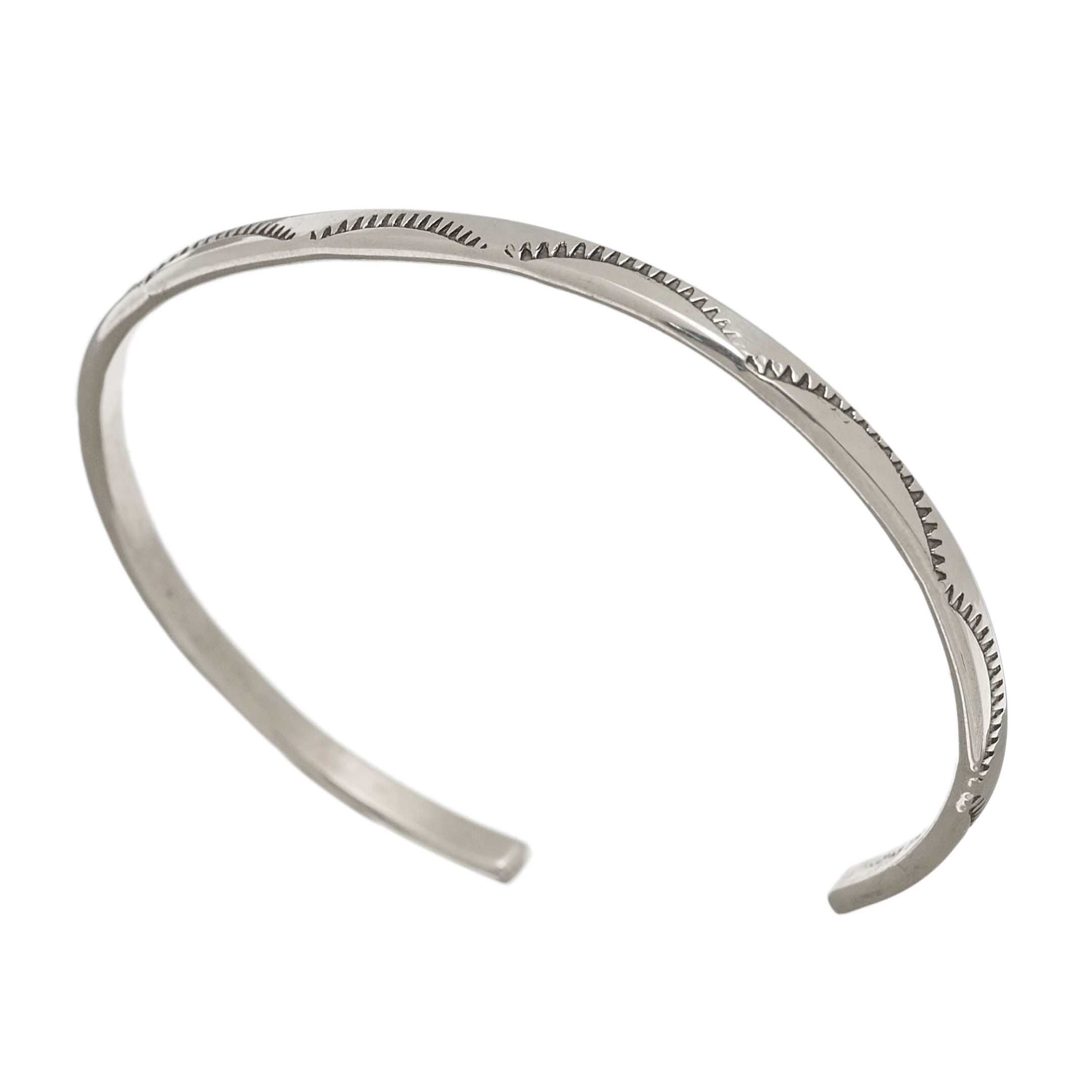 Navajo bracelet BRw37 in silver - Harpo Paris