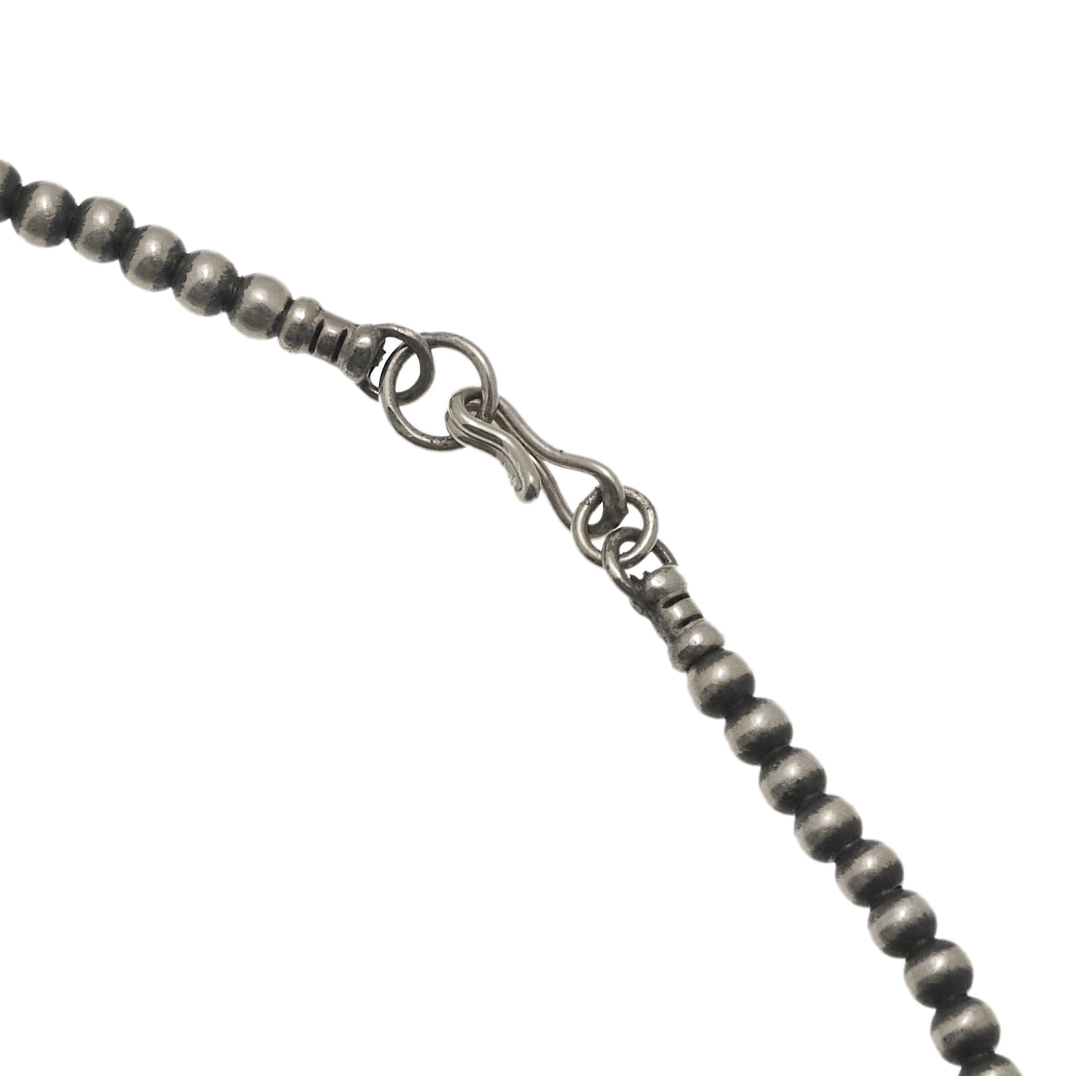 Collier perles argent COw19 Navajo - Harpo Paris
