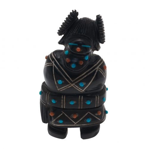 Fétiche Zuni Harpo Paris FE22 statuette maiden avec tabletta