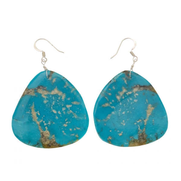 Turquoise earrings BO348 - Harpo Paris