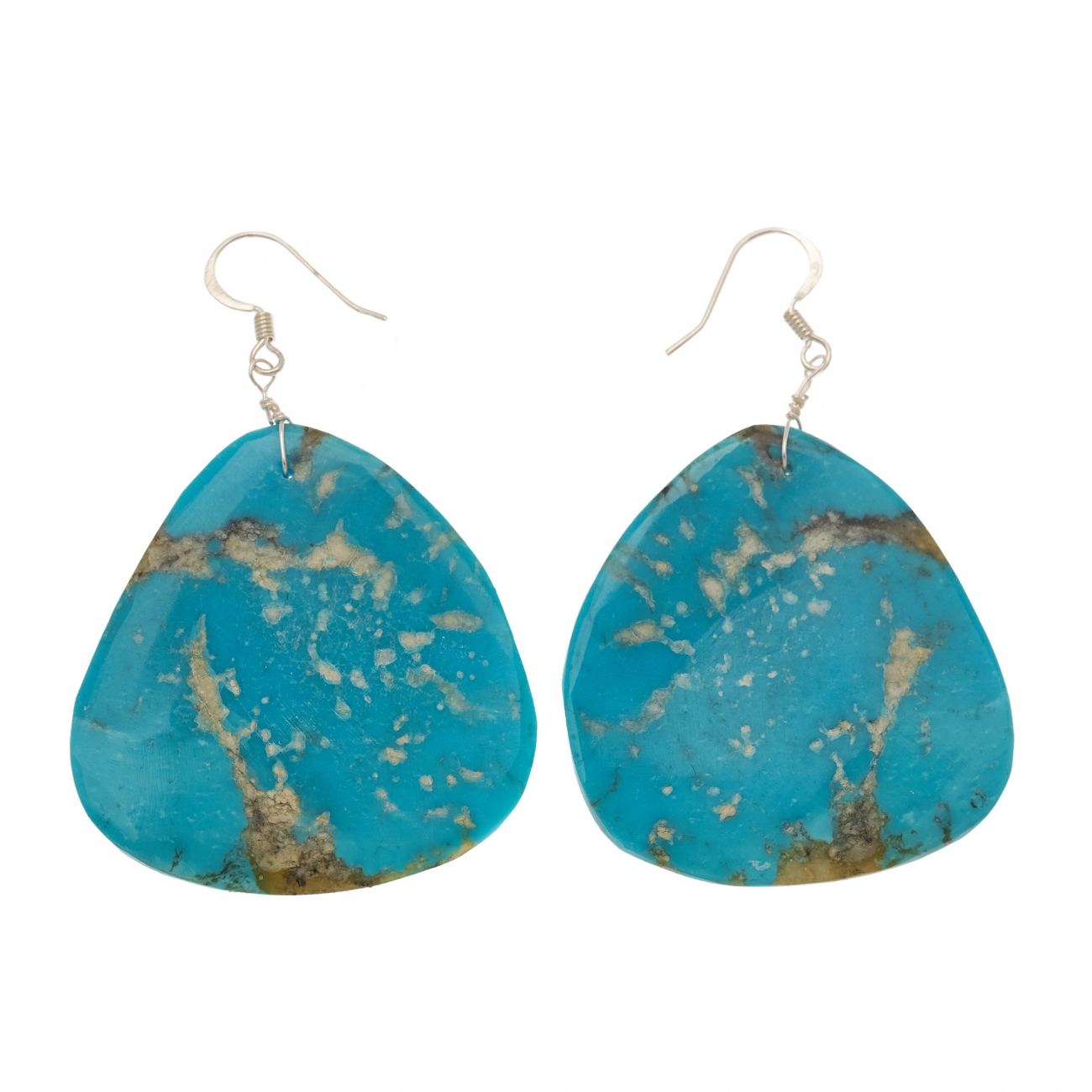 Turquoise earrings BO348 - Harpo Paris