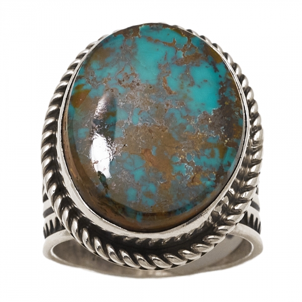 Harpo Paris unisex ring BA1292 in turquoise and silver