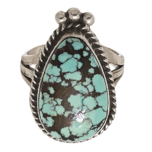 Harpo Paris Navajo ring BA1294 in turquoise and silver