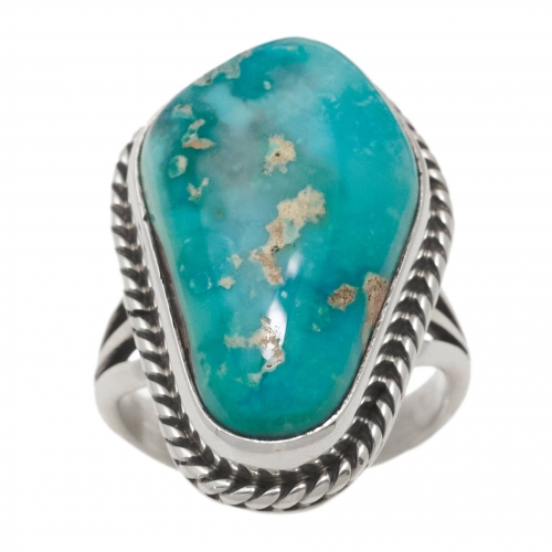 Harpo ring for women BA1290 in turquoise and silver