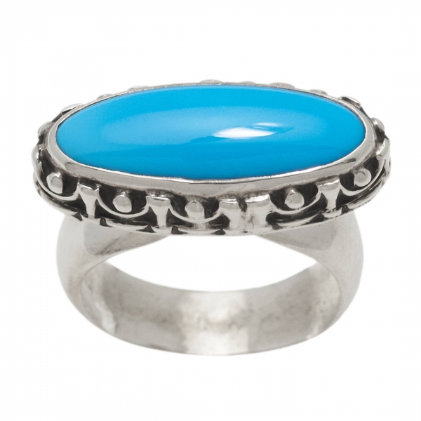 Harpo Paris ring BA1289 in turquoise and silver