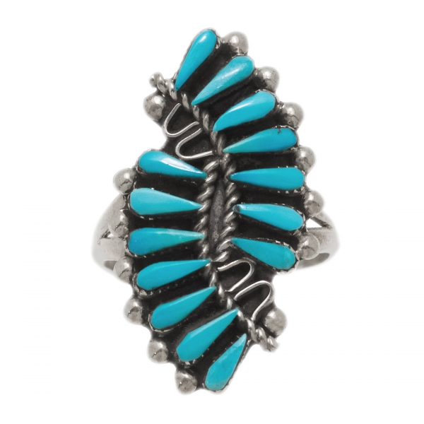 Harpo Paris ring BA1291 Zuni in turquoise and silver