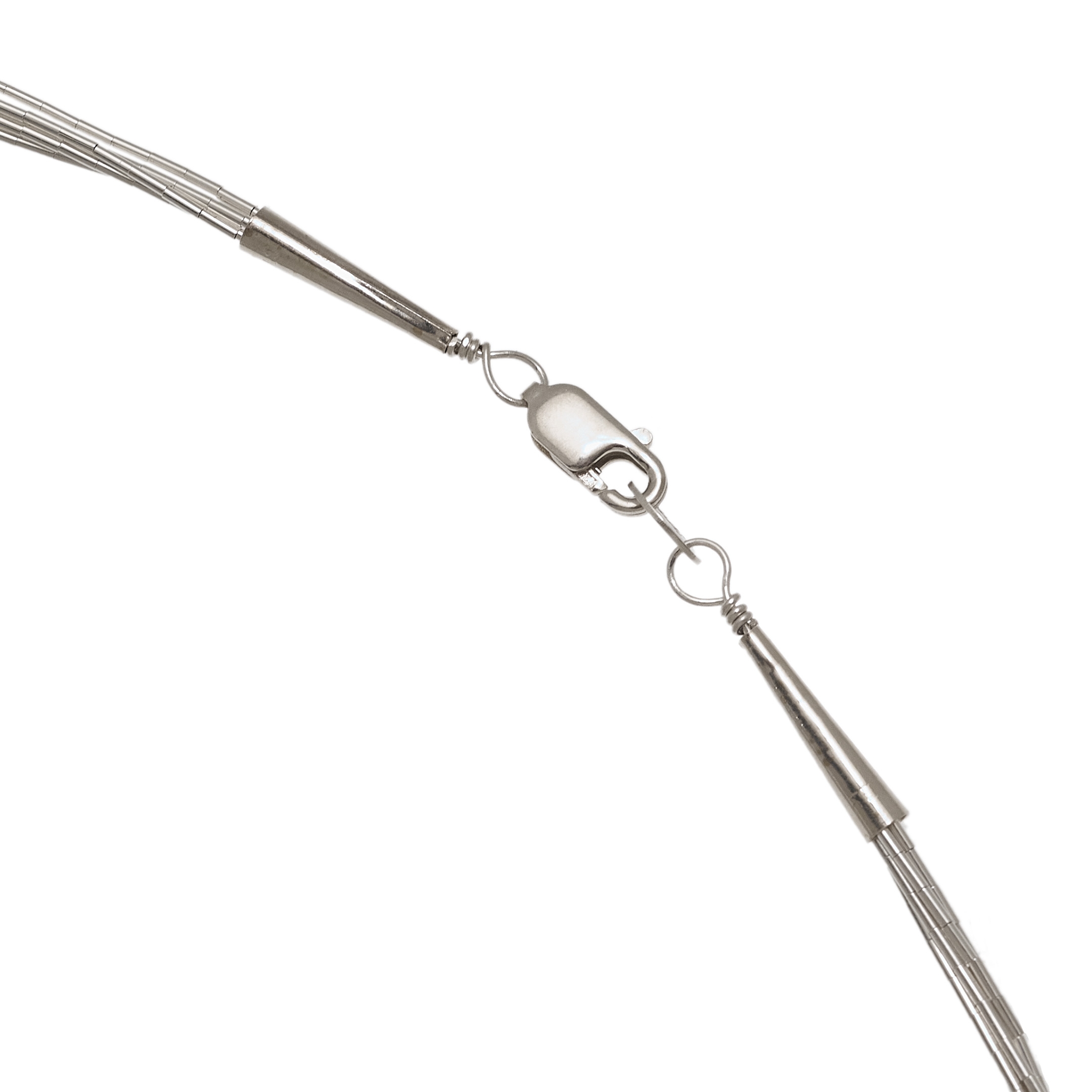 Collier Liquid Silver 5 rangs argent N0516 - Harpo Paris