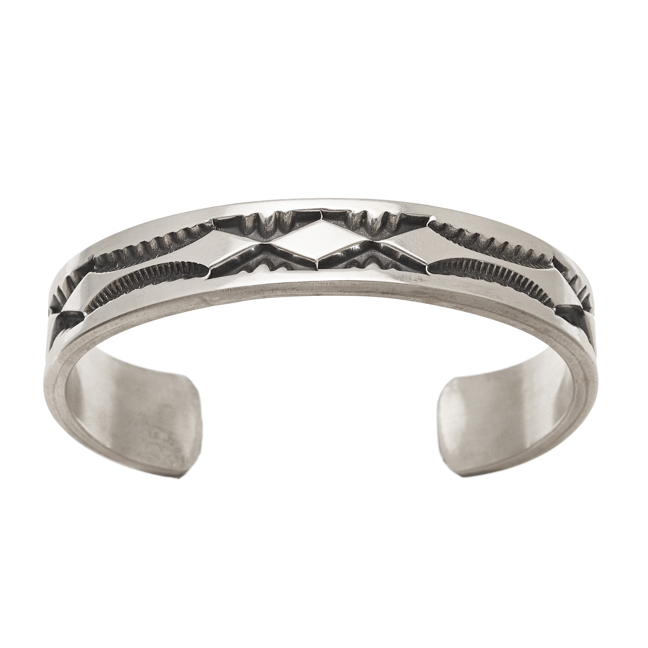 Navajo bracelet BR767 in silver - Harpo Paris