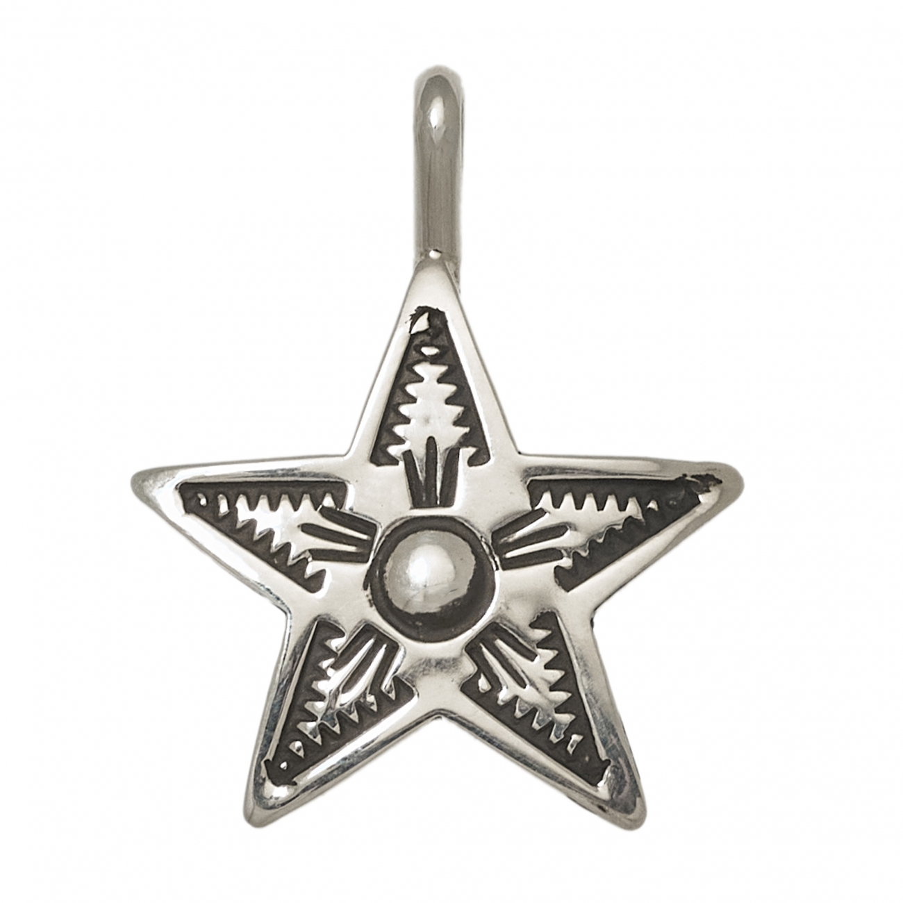 Pendant PE430 silver star - Harpo Paris