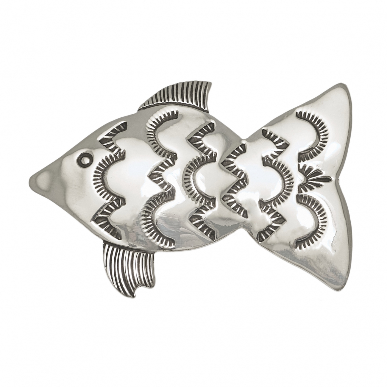 Broche BRO75 poisson en argent - Harpo Paris