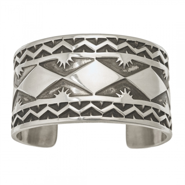 Women silver cuff bracelet BR784 - Harpo Paris