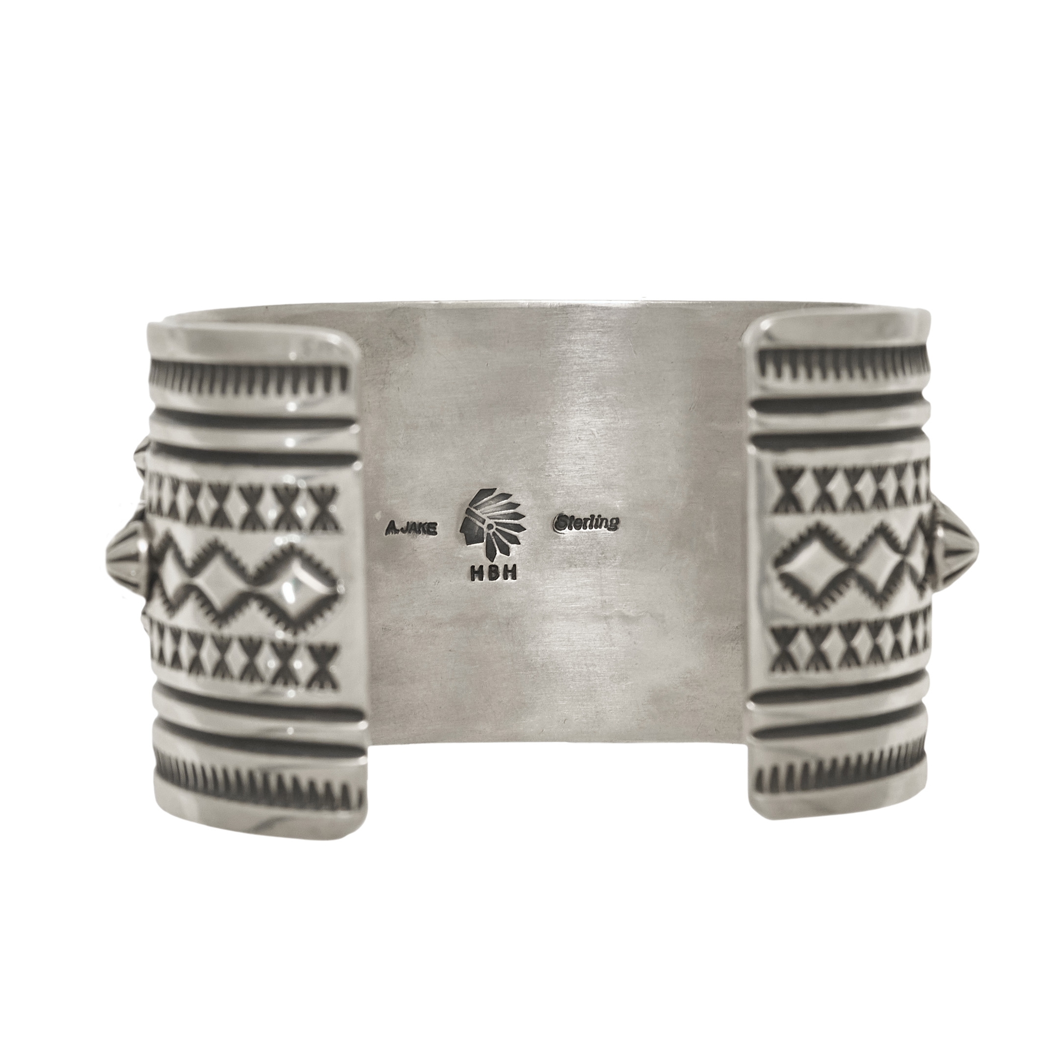 Turquoise and silver cuff bracelet BR789 - Harpo Paris