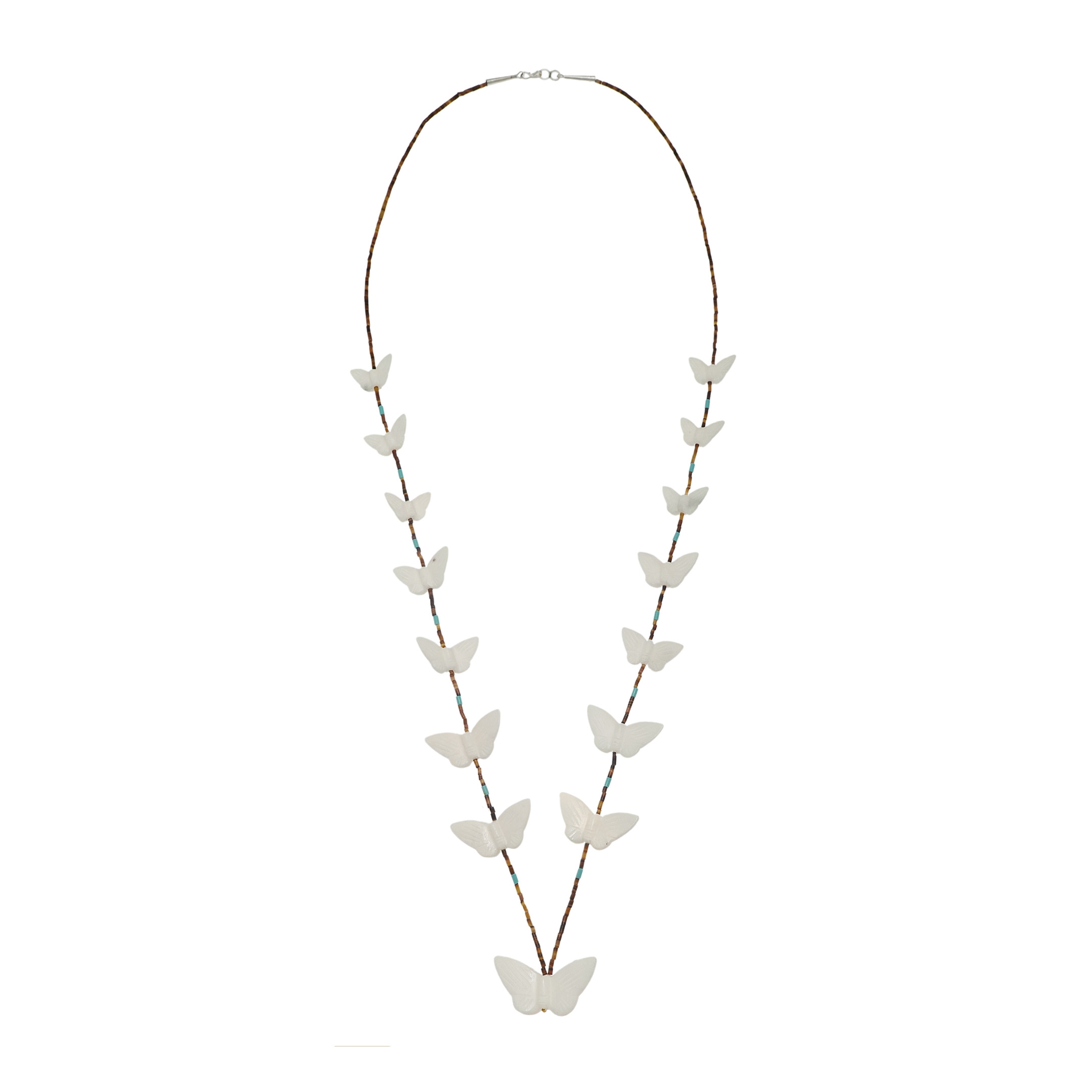 Butterflies fetish necklace COFEw31 -  Harpo Paris