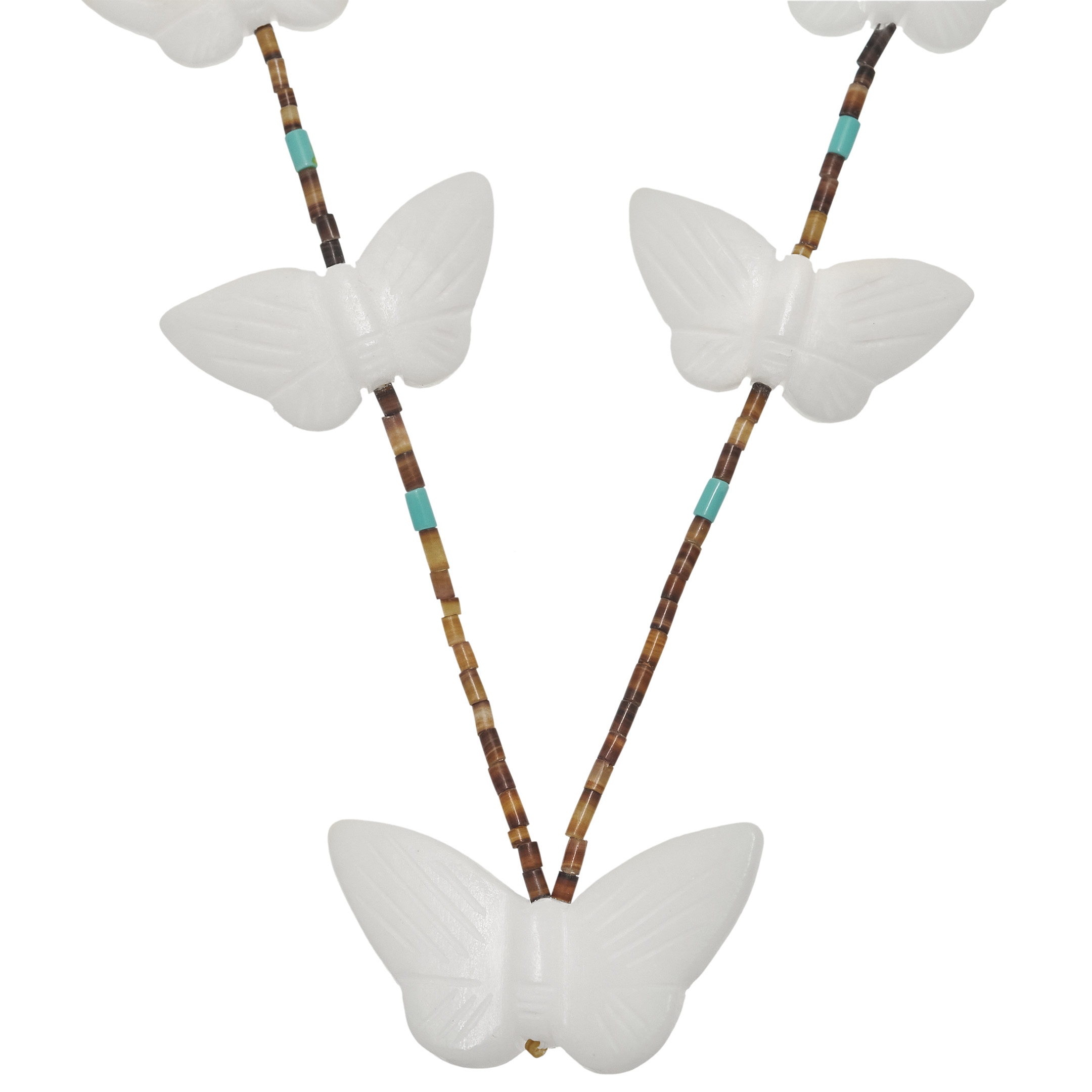 Butterflies fetish necklace COFEw31 -  Harpo Paris