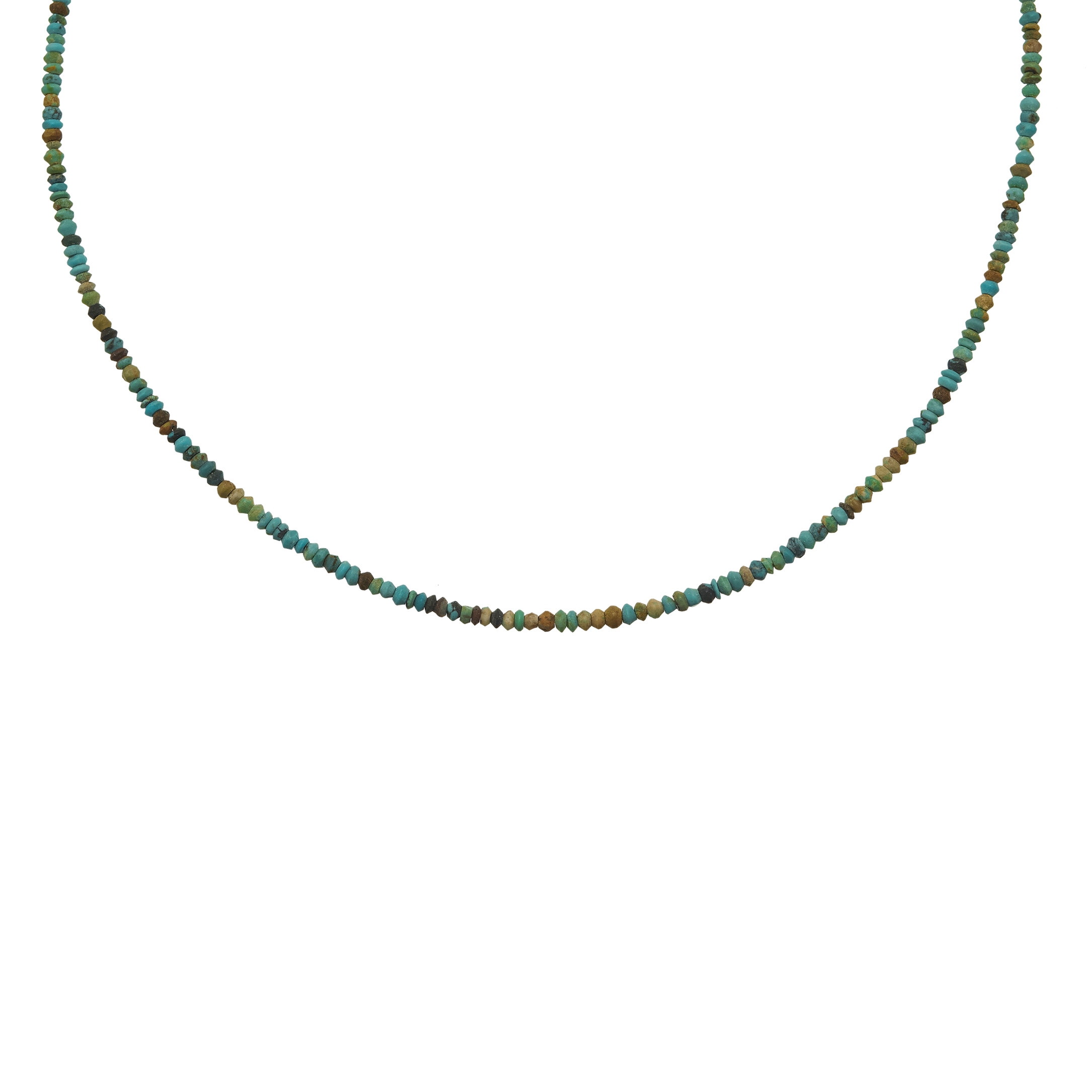 Thin choker necklace in turquoise CO212 - Harpo Paris