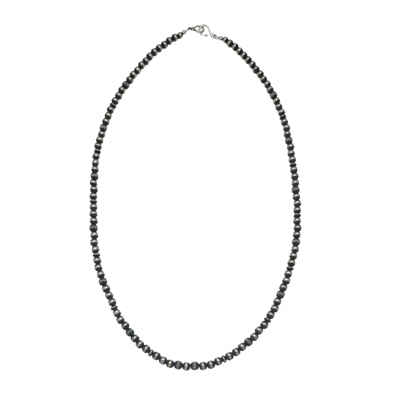 Collier en perles d'argent massif CO217 - Harpo Paris