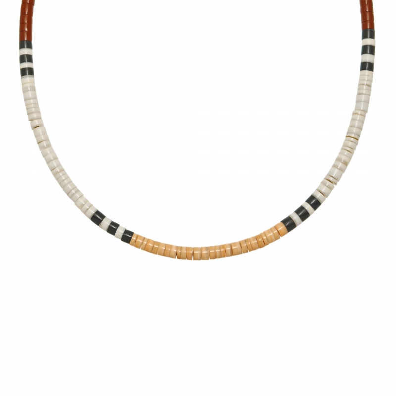 Heishi beads pueblo necklace COP14 -Harpo Paris