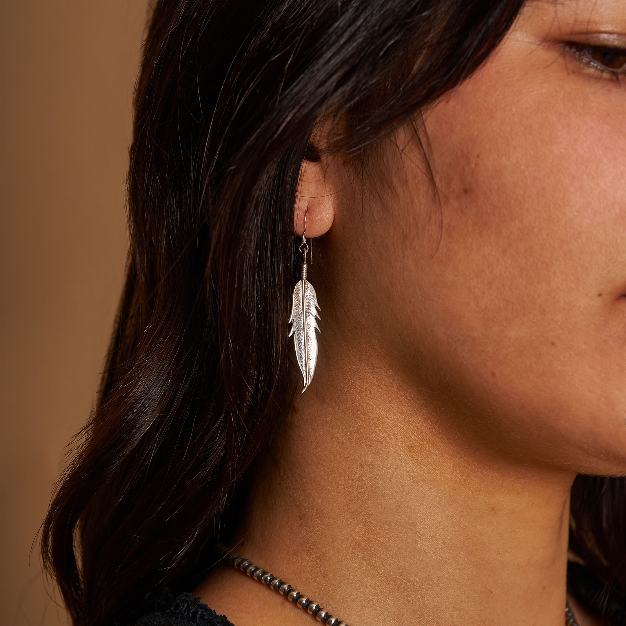 Sterling silver feathers BOw105 - Harpo Paris